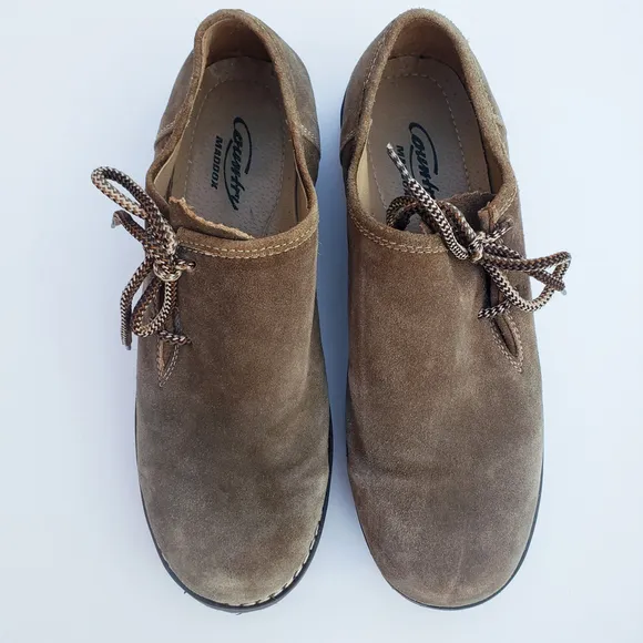 Country Maddox Julian Suede Side Lace Lug Sole German Shoes Size 12