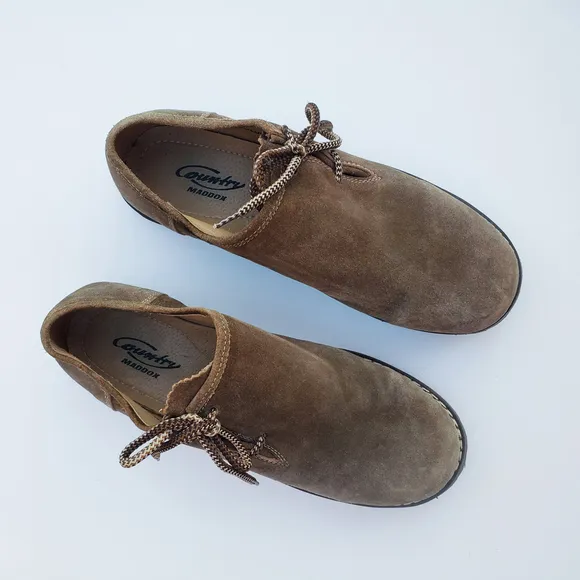 Country Maddox Julian Suede Side Lace Lug Sole German Shoes Size 12