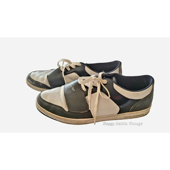 Creative Recreation Men's Gray White Leather Two Tone Lace Up‎ Low Top Sneaker