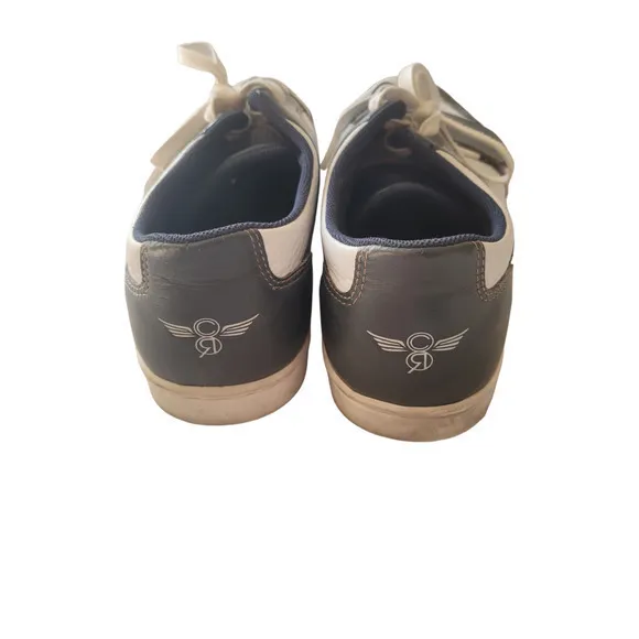 Creative Recreation Men's Gray White Leather Two Tone Lace Up‎ Low Top Sneaker