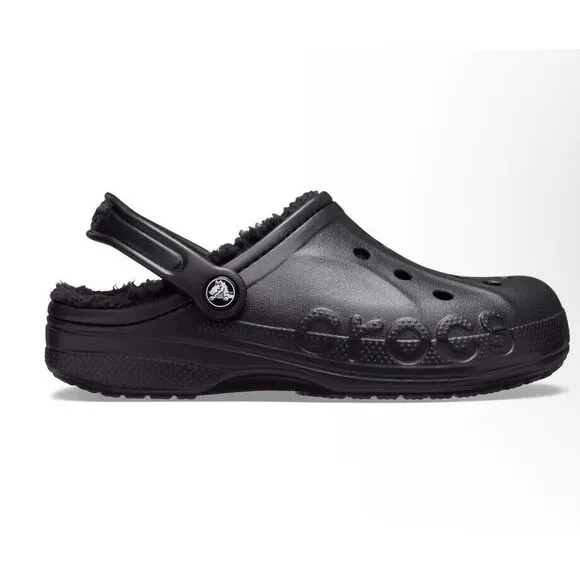 Crocs Baya Lined Clogs, Indoor House Shoes. Men 5/Women 7 NWT