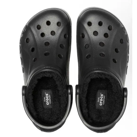 Crocs Baya Lined Clogs, Indoor House Shoes. Men 5/Women 7 NWT