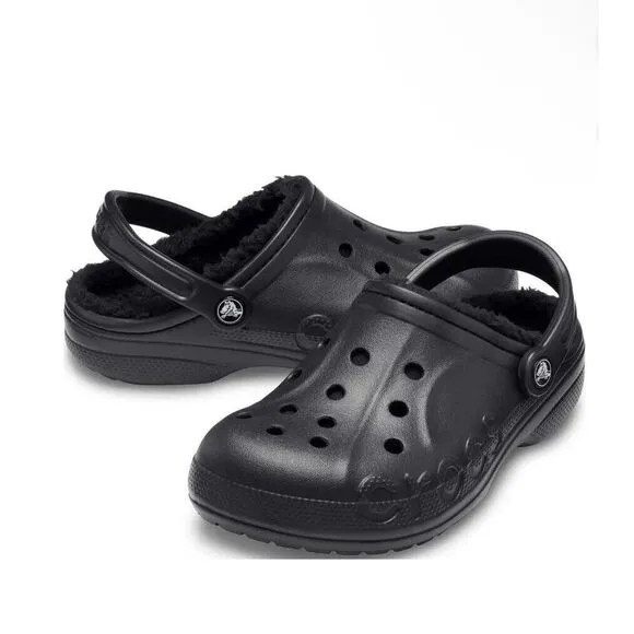 Crocs Baya Lined Clogs, Indoor House Shoes. Men 5/Women 7 NWT