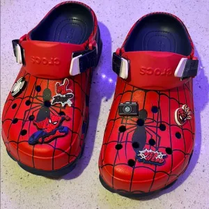 Crocs Kids Spider-Man Red Clogs
