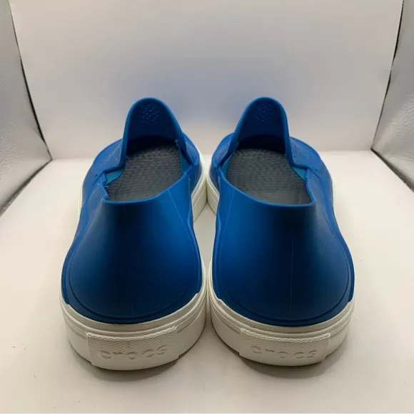CROCS MEN  INDOOR OUTDOOR BLUE SLIP-ON COMFY RUBBER SHOES SIZE 13