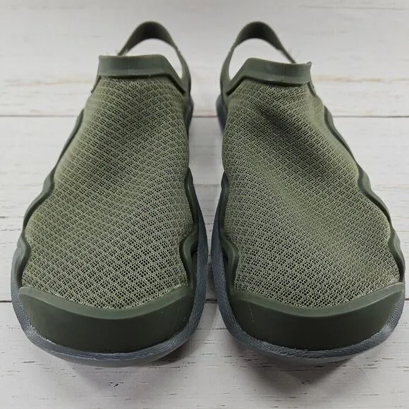 Crocs Mens‎ 8 Swiftwater Mesh Wave Sandals Shoes Green Outdoor Slip On 205701