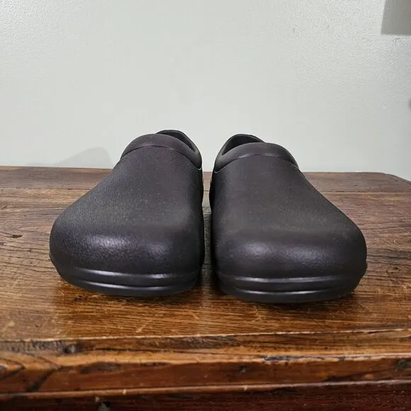 Crocs On The Clock Slip Resistant Work Slip On Shoes Black Unisex Mens 8