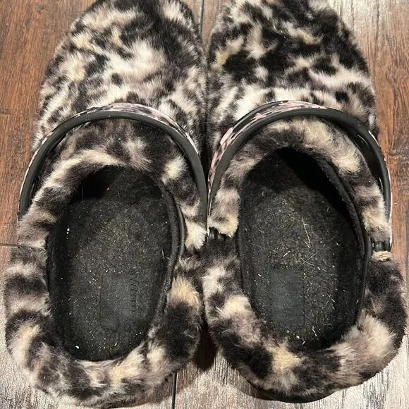 Crocs Classic Fur Sure Clogs Fuzzy Slippers House Shoes Size Mens 11 Women 13