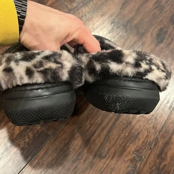 Crocs Classic Fur Sure Clogs Fuzzy Slippers House Shoes Size Mens 11 Women 13