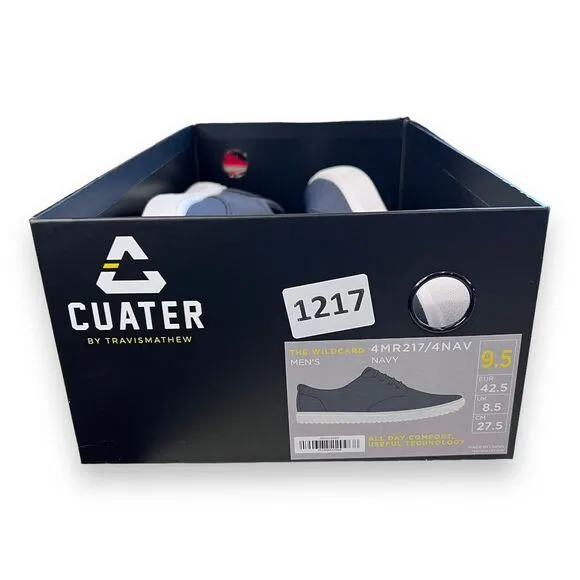 Cuater By Travis Mathew The Wildcard Mens Sz 8.5 Navy‎ Blue Spikeless Golf Shoes