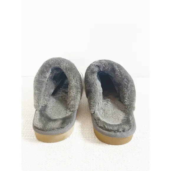 Dallas Cowboys Glitter Open Back Slippers Faux Fur Womens size XL (11 / 12)