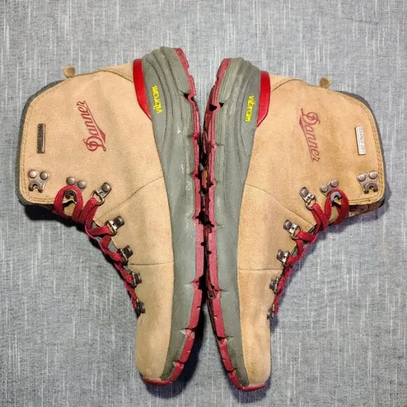 Danner Mountain 600 Boots Mens 9 D Brown Red Leather 4.5&quot; Hiking Boots 62241