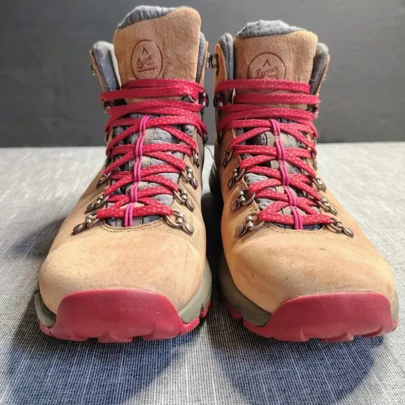 Danner Mountain 600 Boots Mens 9 D Brown Red Leather 4.5&quot; Hiking Boots 62241