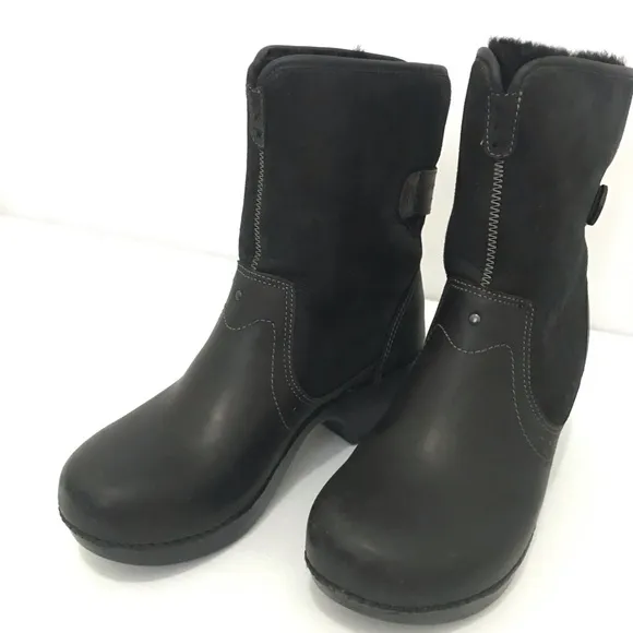 Dansko Harper fur Lined Clog Ankle Boots Size 40