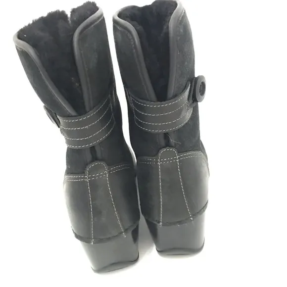 Dansko Harper fur Lined Clog Ankle Boots Size 40