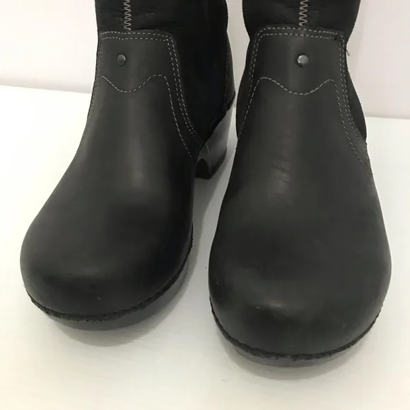 Dansko Harper fur Lined Clog Ankle Boots Size 40