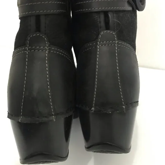Dansko Harper fur Lined Clog Ankle Boots Size 40