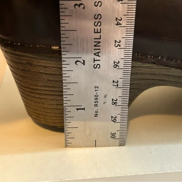 Dansko Marilyn brown genuine leather chelsea clog ankle boots size 10.5 EU 41
