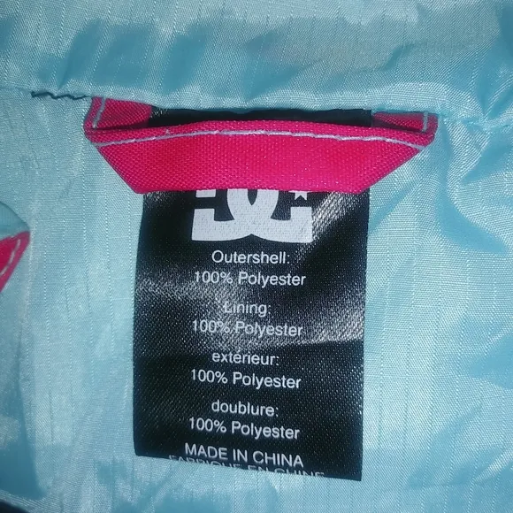 DC Shoes Exotex S Rare Bold Jagged Striped Snowboard Jacket in Pink &amp; Turquoise