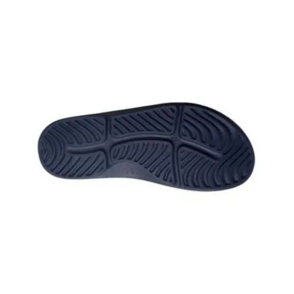 DEER STAGS Mens Navy Molded Footbed Ward Toe Slip On Slide Sandals Shoes 13 M