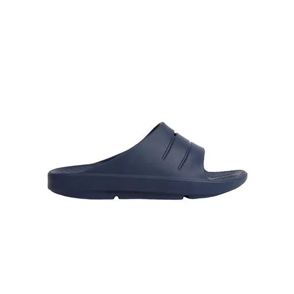 DEER STAGS Mens Navy Molded Footbed Ward Toe Slip On Slide Sandals Shoes 13 M