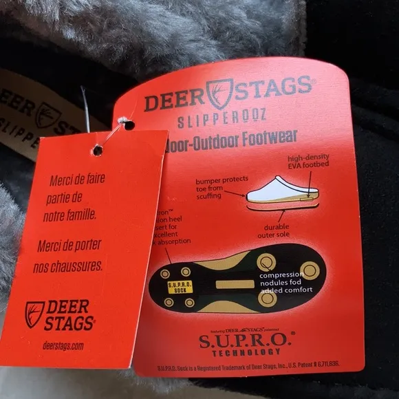 Deer Stags Men’s Spun Closed Toe Slip On Slippers