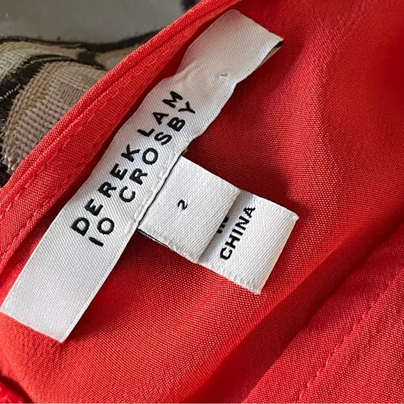 Derek Lam 10 Crosby Flamenco Asymmetrical Tank Dress Silk Quiet Luxury Cocktails