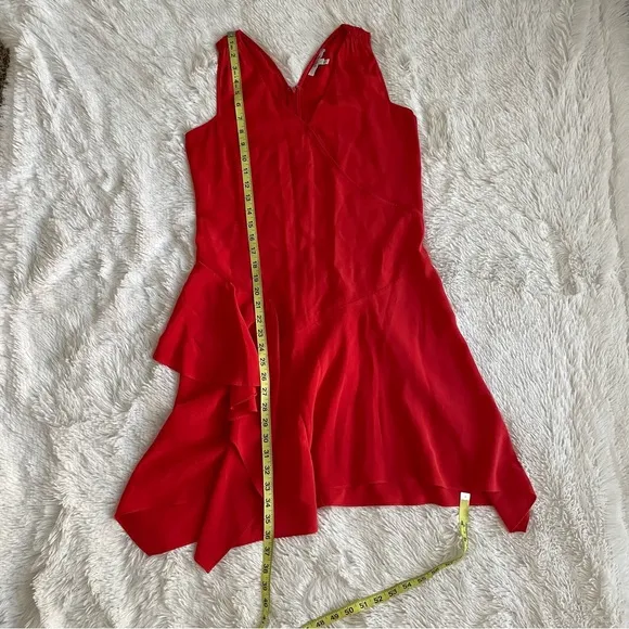 Derek Lam 10 Crosby Flamenco Asymmetrical Tank Dress Silk Quiet Luxury Cocktails
