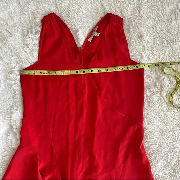 Derek Lam 10 Crosby Flamenco Asymmetrical Tank Dress Silk Quiet Luxury Cocktails