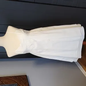 DEREK LAM 10 CROSBY Lightweight Babydoll Cotton Dress whit Sz 6 Spaghett…