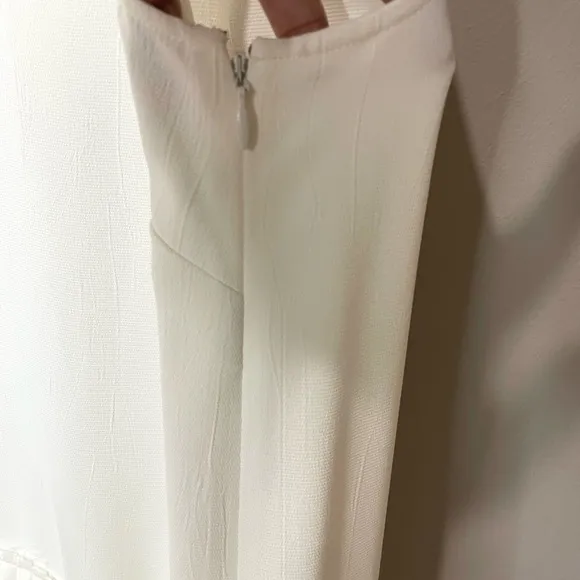 Derek Lam 10 Crosby Sleeveless White Mini Dress Pleated Skirt Designer SZ 6 EUC