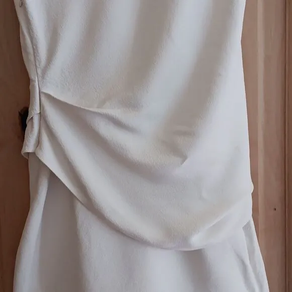 Derek Lam New York  White Draped Dress. Quiet Luxury,  Old Money, Elegance
