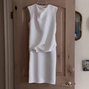 Derek Lam New York  White Draped Dress. Quiet Luxury,  Old Money, Elegance