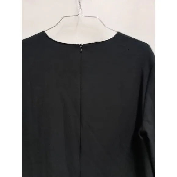 Diana Gallesi Womens Shift Dress Size 12 Black Keyhole Capsule Timeless Luxury