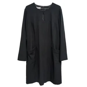 Diana Gallesi Womens Shift Dress Size 12 Black Keyhole Capsule Timeless Luxury