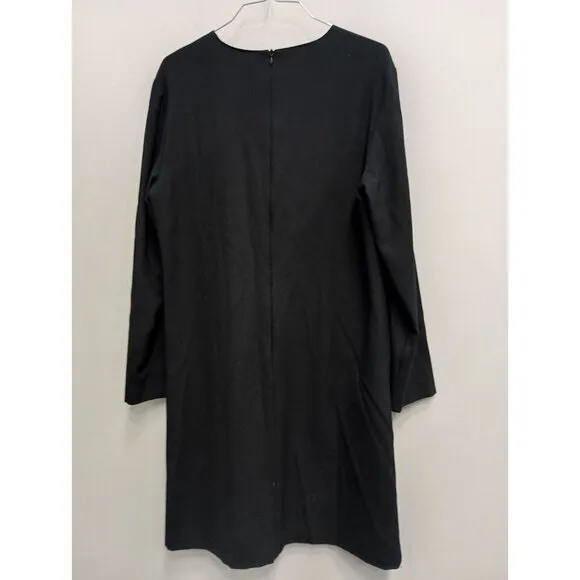 Diana Gallesi Womens Shift Dress Size 12 Black Keyhole Capsule Timeless Luxury