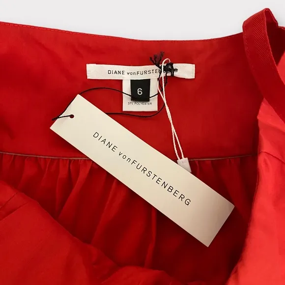 Diane von Furstenberg DVF Womens Dylan Dress Size 6 Babydoll Designer Luxury NWT