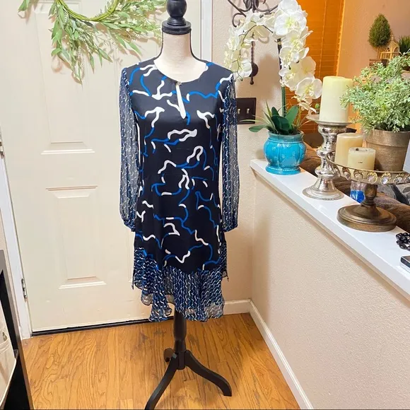 Diane Von Furstenberg Silk Printed Lindi Dress