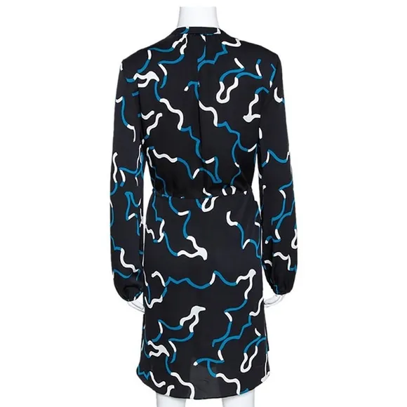 Diane Von Furstenberg Silk Printed Lindi Dress