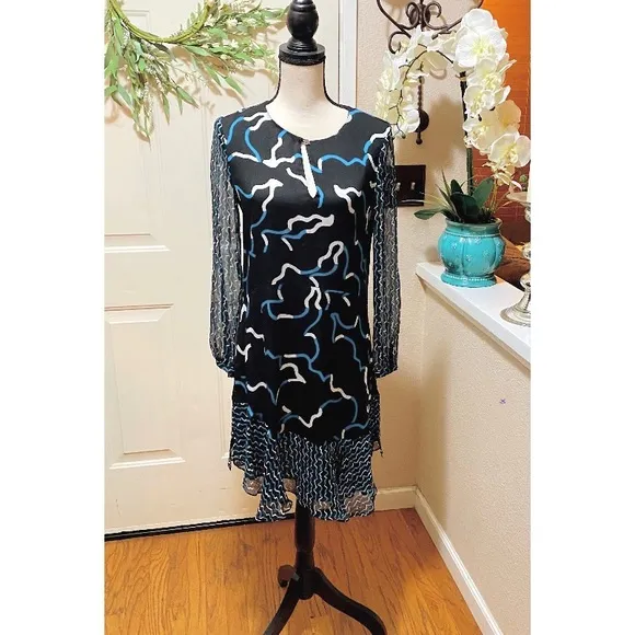 Diane Von Furstenberg Silk Printed Lindi Dress