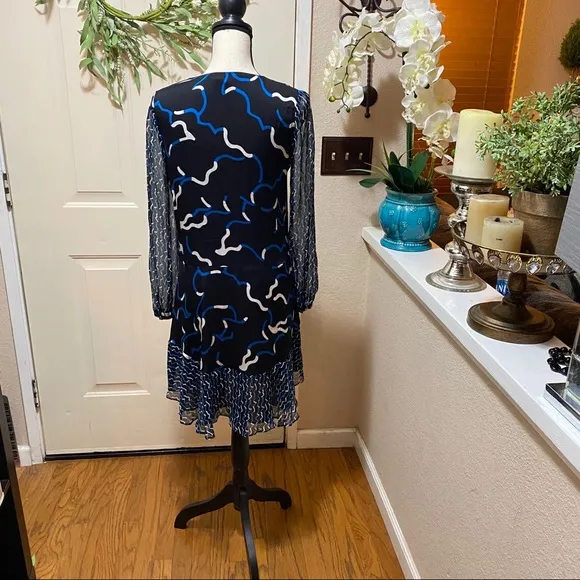 Diane Von Furstenberg Silk Printed Lindi Dress