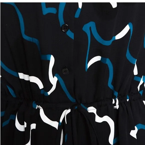 Diane Von Furstenberg Silk Printed Lindi Dress