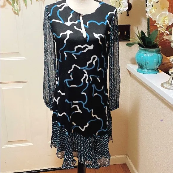 Diane Von Furstenberg Silk Printed Lindi Dress