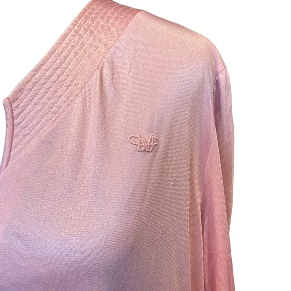 Diane Von Furstenberg Vintage 60s Pink Luxury Lingerie Intimates Sleepwear Dress