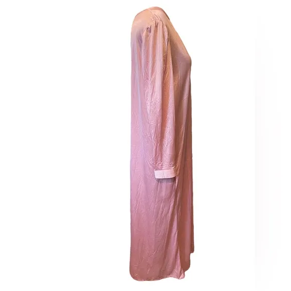 Diane Von Furstenberg Vintage 60s Pink Luxury Lingerie Intimates Sleepwear Dress