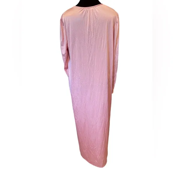 Diane Von Furstenberg Vintage 60s Pink Luxury Lingerie Intimates Sleepwear Dress