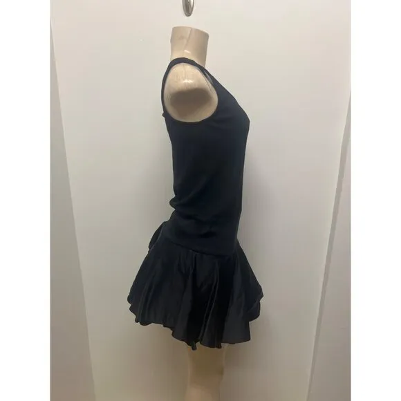 Diane Von Wool/ Silk Mini Ruffle Flare Quiet Luxury Dress Sz 0