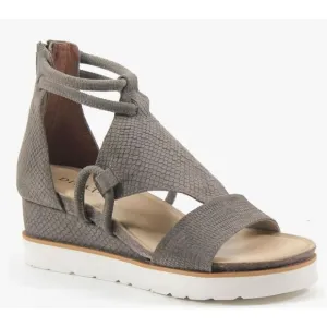 Diba True Women's GREEN CLOVER Cushioned Low Wedge Sandal 7.5 New Taupe