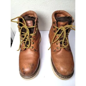 Die-hard Men's Brown Leather oil resistant Work Boots Size 11D