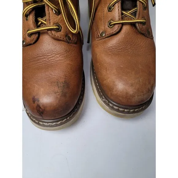 Die-hard Men's Brown Leather oil resistant Work Boots Size 11D